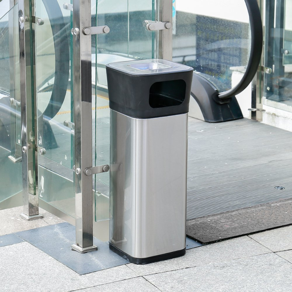 Standing Ashtray Dustbin Garbage Box