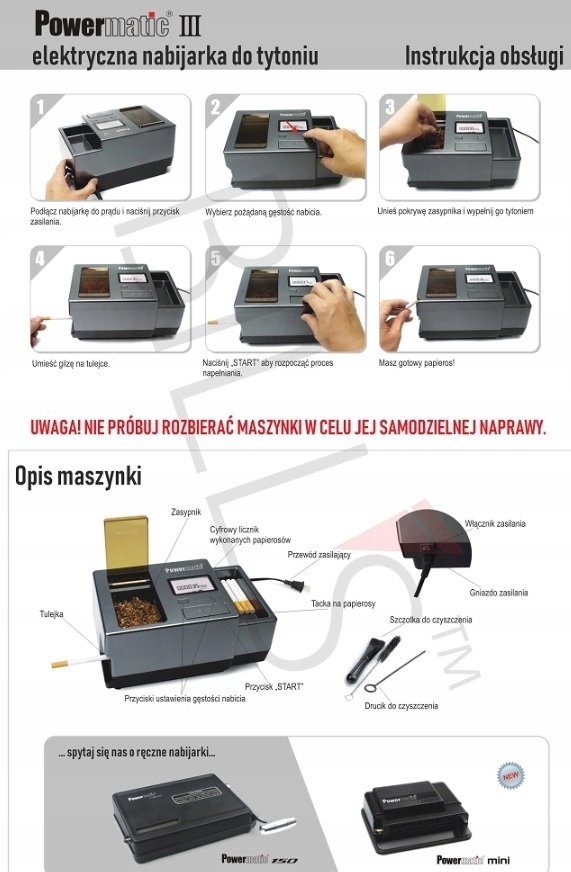 Powermatic 3 Plus - Elektronische Stopfmaschine, € 200,- (4090