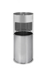 METLEX MX2076SL standing ashtray and trash garbage can