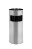 METLEX MX2076SL standing ashtray and trash garbage can