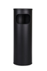 Standaschenbecher, Kombi-Ascher mit Mülltonne, schwarz, H 58 cm