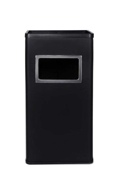 Standaschenbecher, Kombi-Wandascher mit Mülltonne, schwarz, H 62 cm