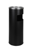 Standaschenbecher, Kombi-Ascher mit Mülltonne, schwarz, H 61 cm