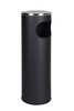 Standaschenbecher, Kombi-Ascher mit Mülltonne, schwarz, H 58 cm