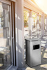 METLEX MX2075SL standing ashtray and trash garbage can