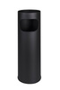Standaschenbecher, Kombi-Ascher mit Mülltonne, schwarz, H 58 cm