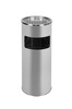 METLEX MX2076SL standing ashtray and trash garbage can