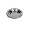 Standing ashtray and trashcan small steel METLEX MX9158SL