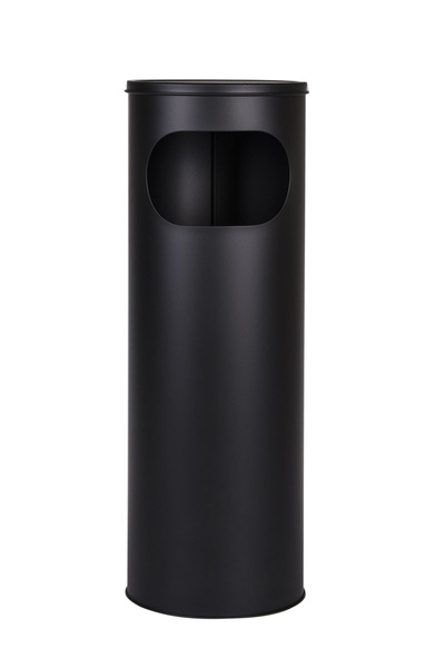 Standaschenbecher, Kombi-Ascher mit Mülltonne, schwarz, H 58 cm