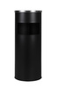 CAMPALO Standaschenbecher für draußen, 2-in-1 Schwarz 62CM