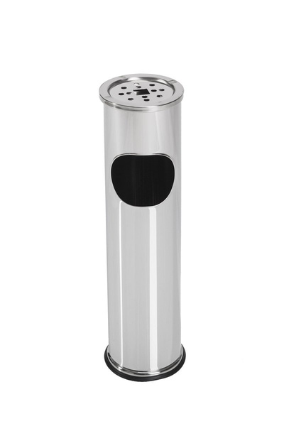 Stojąca popielnica i kosz na śmieci mała stal METLEX MX9158SL