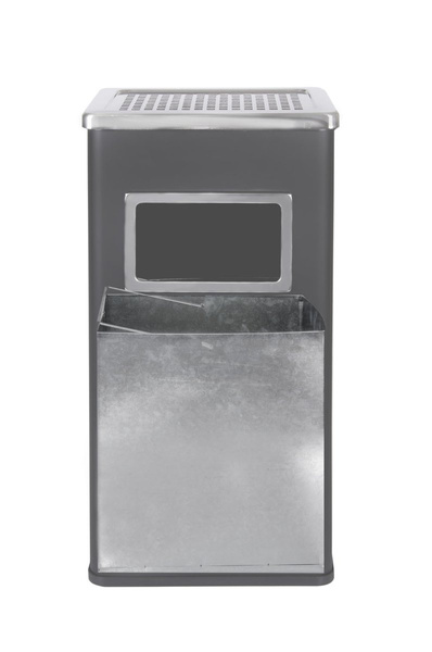 Standing ashtray and trashcan black large METLEX MX2075BL