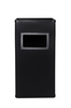Standaschenbecher, Kombi-Wandascher mit Mülltonne, schwarz, H 62 cm