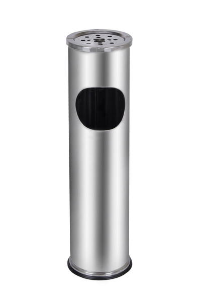 Stojąca popielnica i kosz na śmieci mała stal METLEX MX9158SL