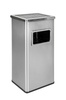 METLEX MX2075SL standing ashtray and trash garbage can