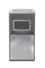Standing ashtray and trashcan black large METLEX MX2075BL