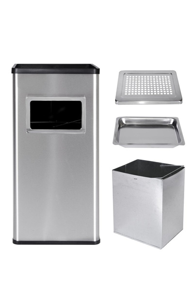 Stojąca popielnica i kosz na śmieci METLEX MX2075SL