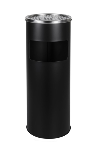 CAMPALO Standaschenbecher für draußen, 2-in-1 Schwarz 62CM