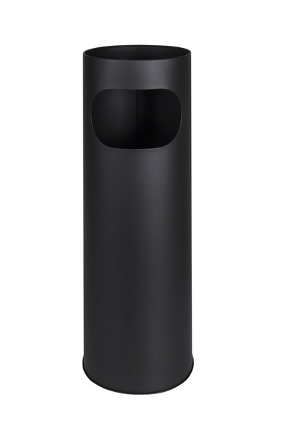 Standaschenbecher, Kombi-Ascher mit Mülltonne, schwarz, H 58 cm