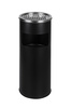 Standaschenbecher, Kombi-Ascher mit Mülltonne, schwarz, H 61 cm